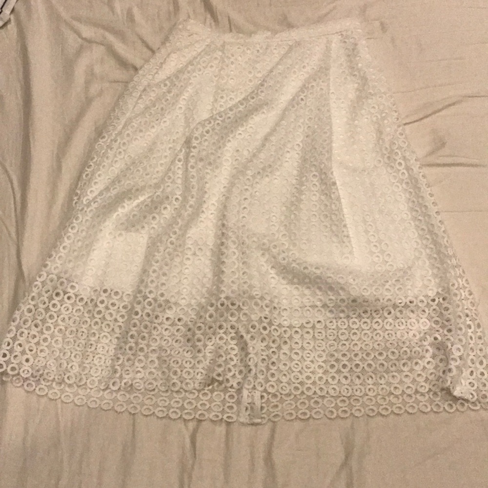 Reiss Lace Midi Skirt
